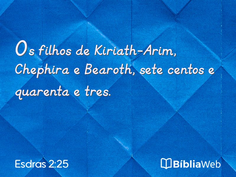 Esdras 2:25 em imagem para compartilhar