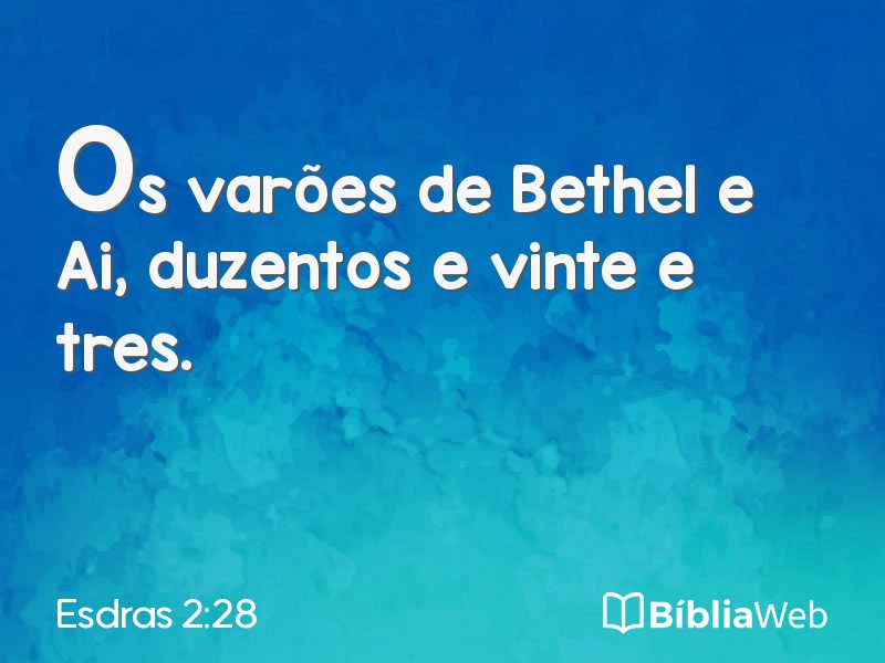 Esdras 2:28 em imagem para compartilhar