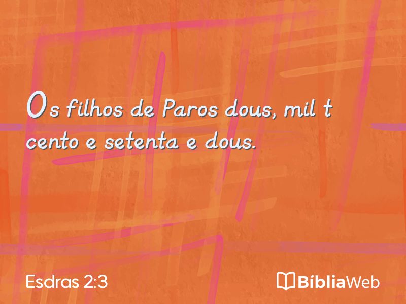 Esdras 2:3 em imagem para compartilhar
