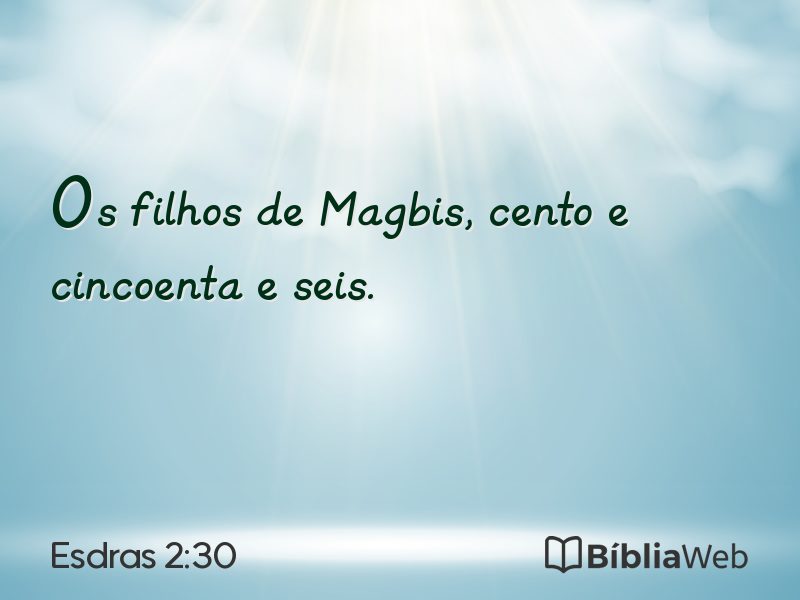 Esdras 2:30 em imagem para compartilhar