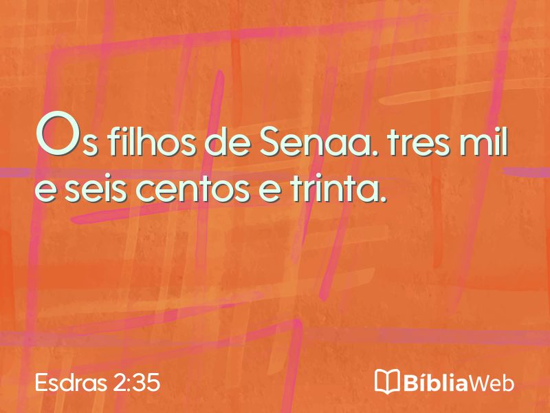 Esdras 2:35 em imagem para compartilhar
