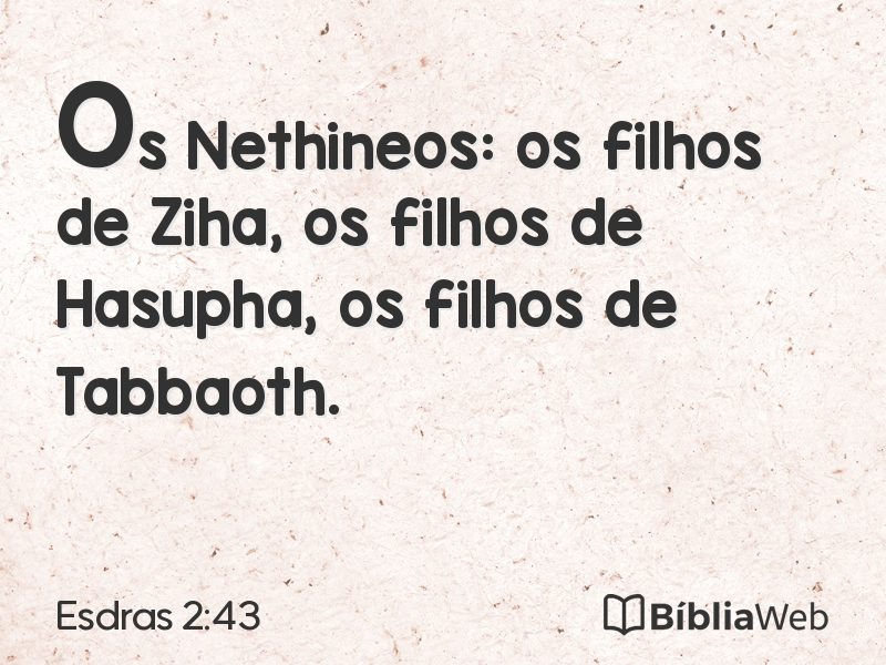 Esdras 2:43 em imagem para compartilhar