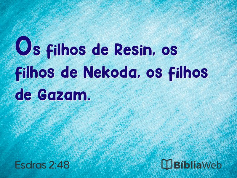 Esdras 2:48 em imagem para compartilhar