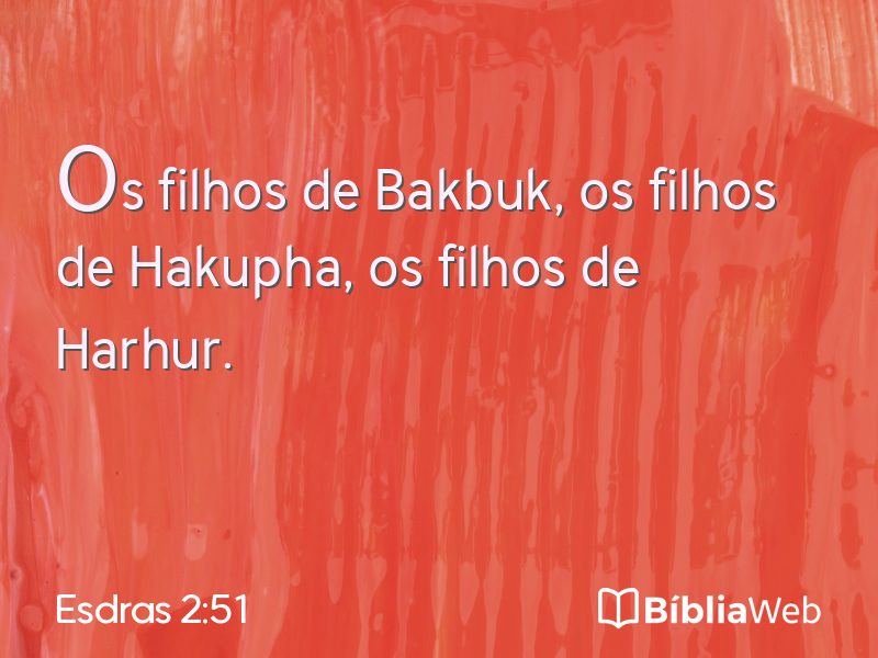 Esdras 2:51 em imagem para compartilhar