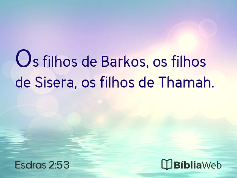 Esdras 2:53 em imagem para compartilhar