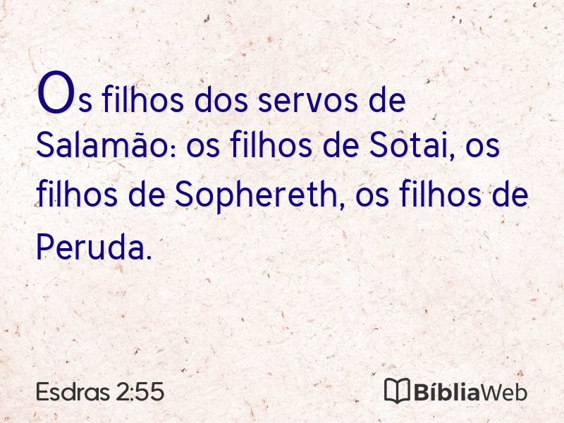 Esdras 2:55 em imagem para compartilhar
