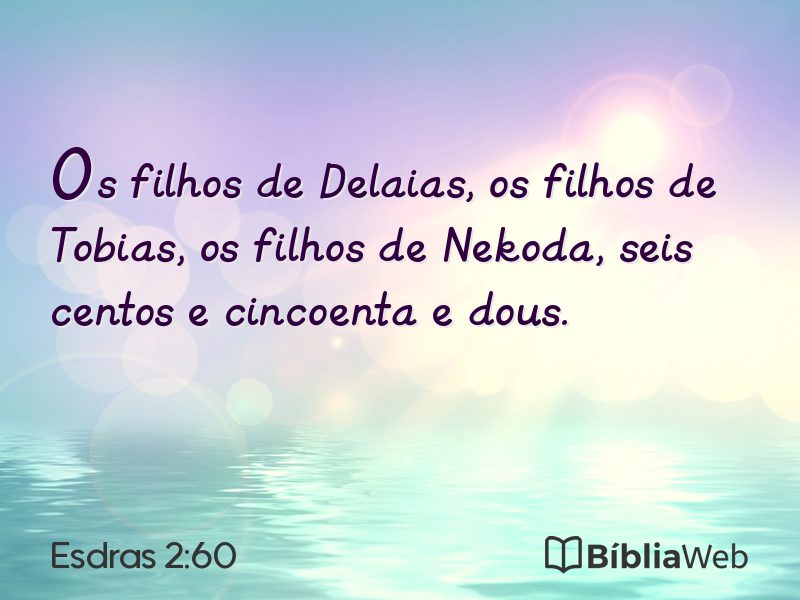 Esdras 2:60 em imagem para compartilhar