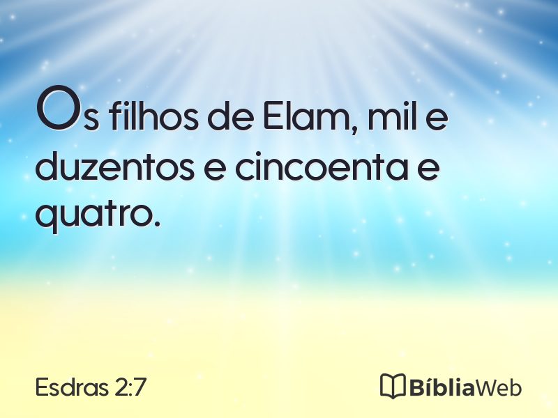 Esdras 2:7 em imagem para compartilhar