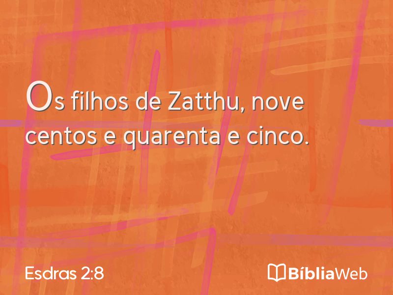 Esdras 2:8 em imagem para compartilhar
