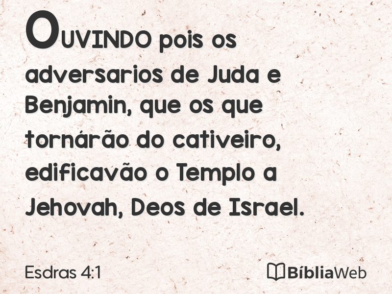 Esdras 4:1 em imagem para compartilhar