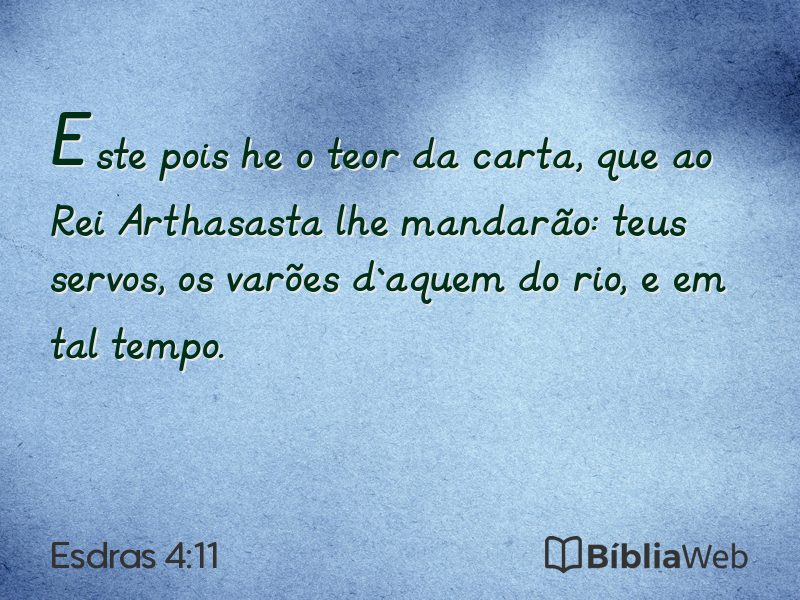 Esdras 4:11 em imagem para compartilhar