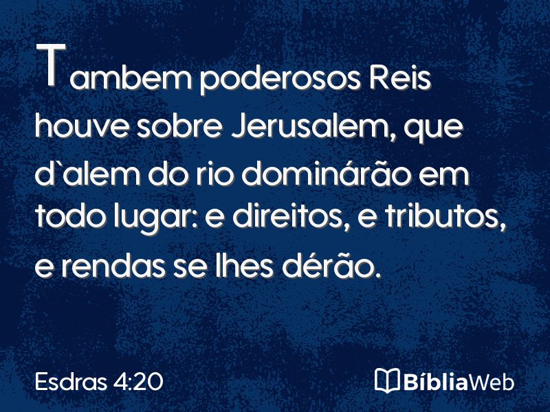 Esdras 4:20 em imagem para compartilhar