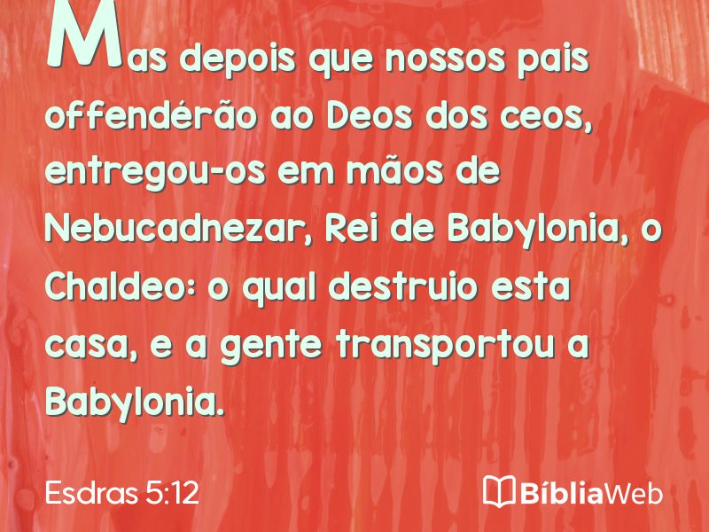 Esdras 5:12 em imagem para compartilhar