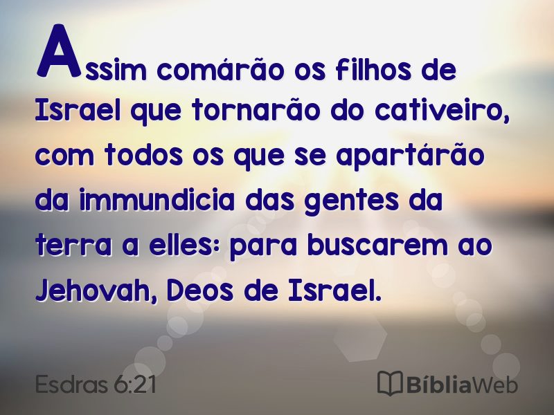 Esdras 6:21 em imagem para compartilhar