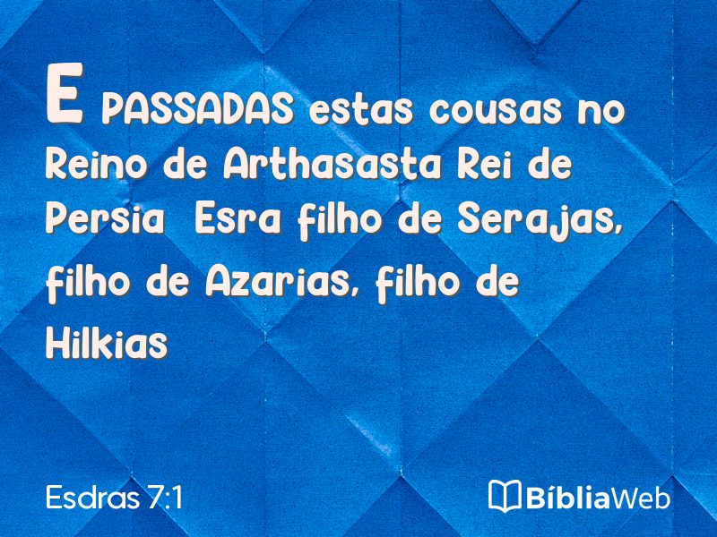 Esdras 7:1 em imagem para compartilhar