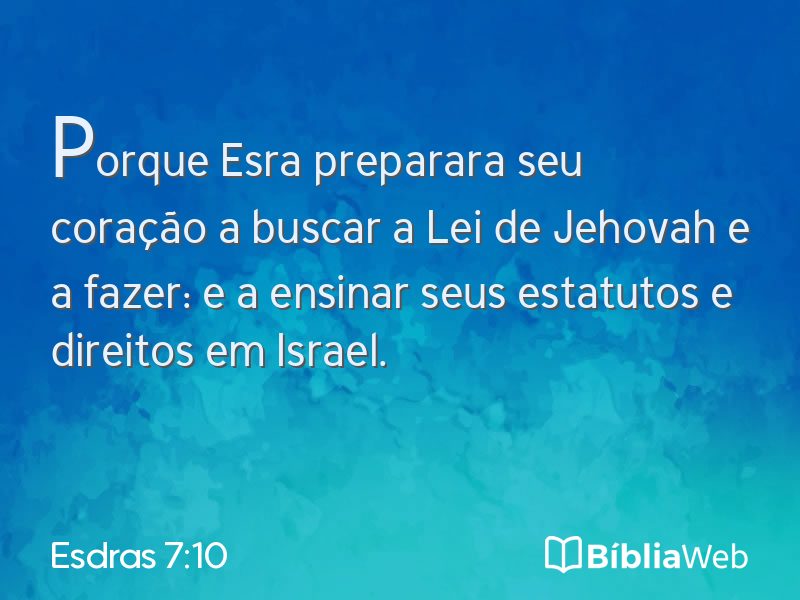 Esdras 7:10 em imagem para compartilhar