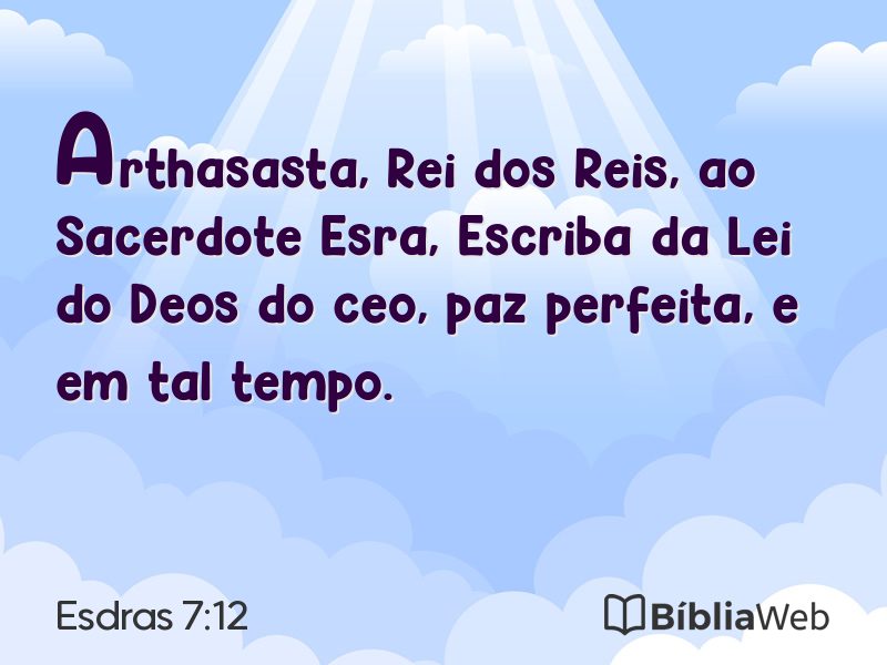 Esdras 7:12 em imagem para compartilhar