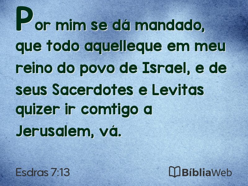 Esdras 7:13 em imagem para compartilhar