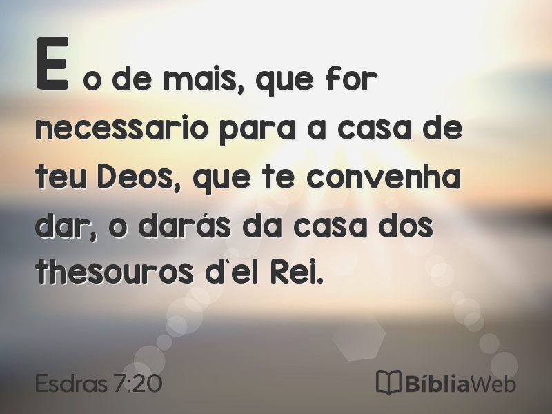 Esdras 7:20 em imagem para compartilhar