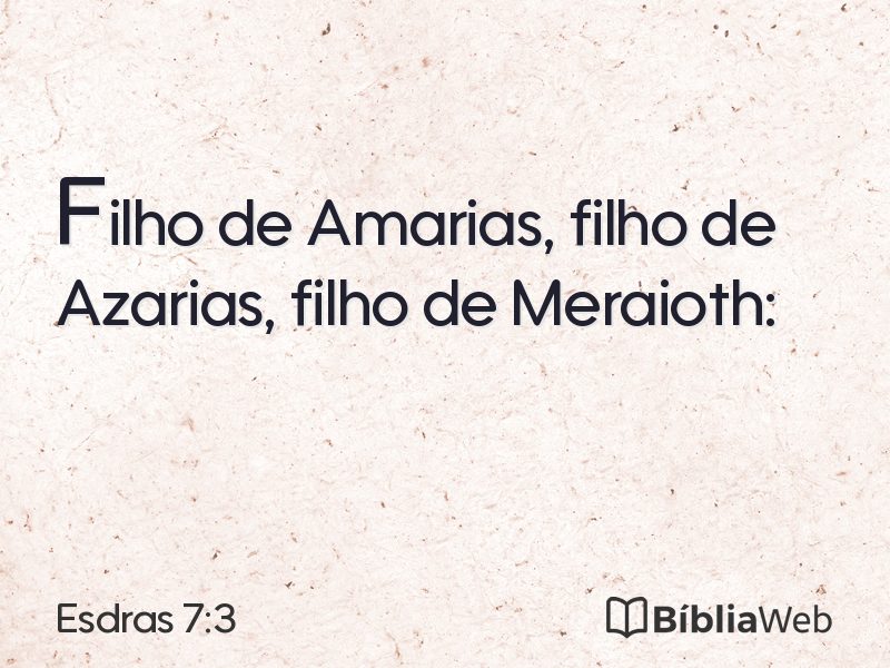 Esdras 7:3 em imagem para compartilhar