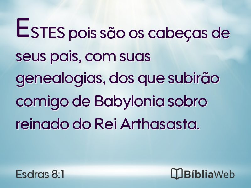 Esdras 8:1 em imagem para compartilhar