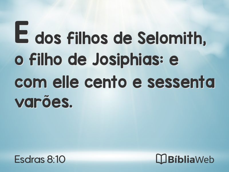 Esdras 8:10 em imagem para compartilhar