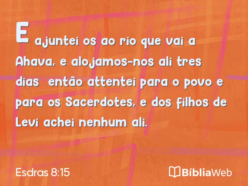 Esdras 8:15 em imagem para compartilhar