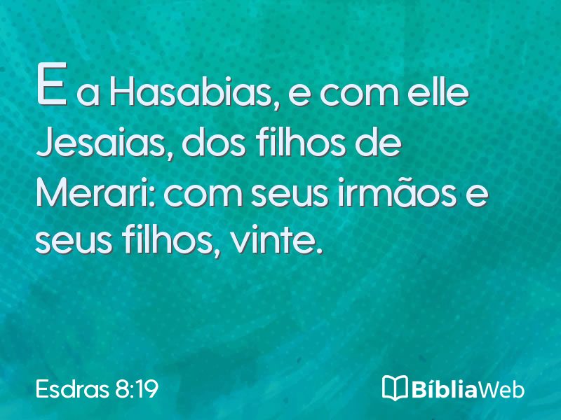 Esdras 8:19 em imagem para compartilhar