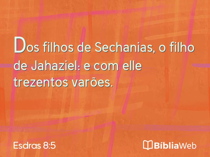 Esdras 8:5 em imagem para compartilhar