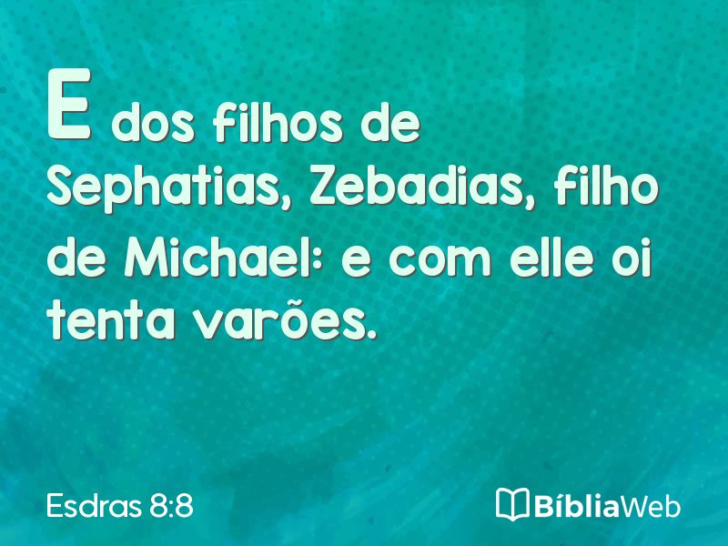 Esdras 8:8 em imagem para compartilhar