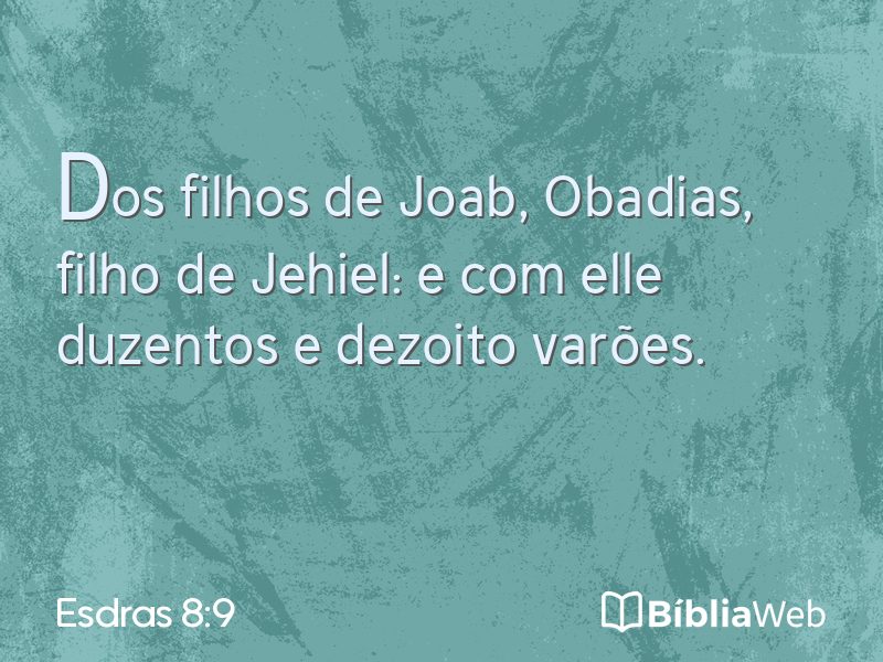 Esdras 8:9 em imagem para compartilhar