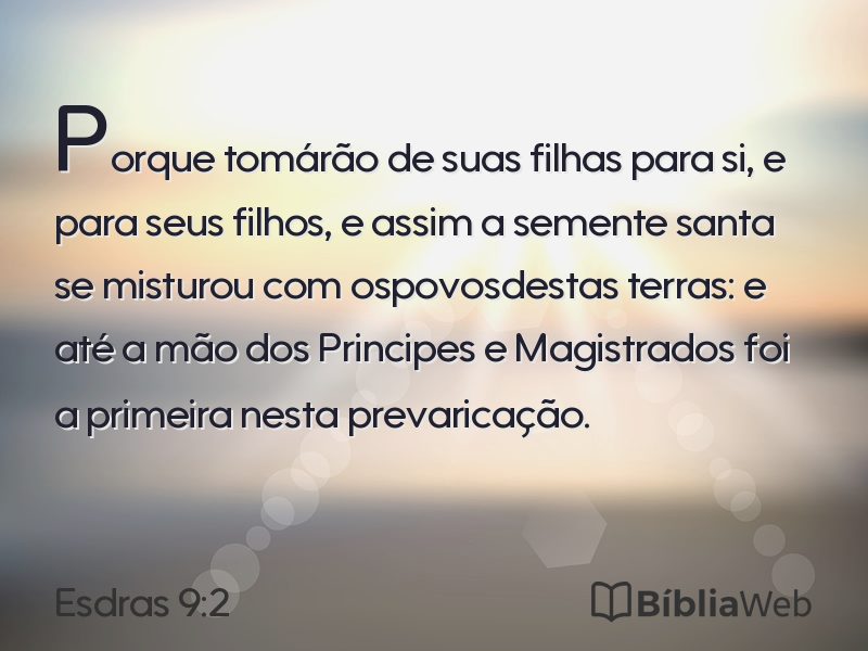 Esdras 9:2 em imagem para compartilhar