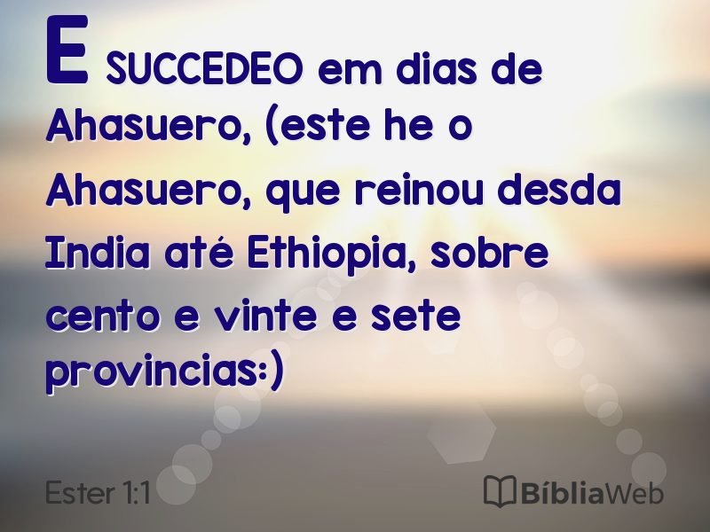 Ester 1:1 em imagem para compartilhar