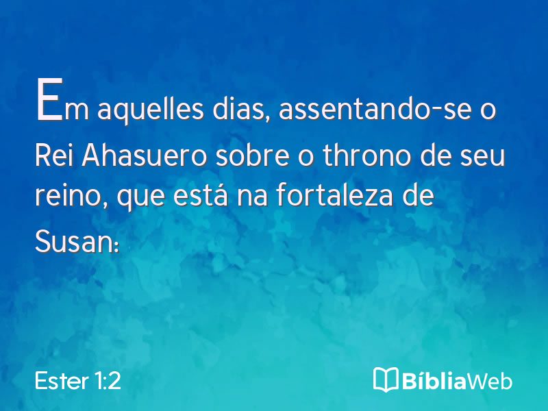 Ester 1:2 em imagem para compartilhar