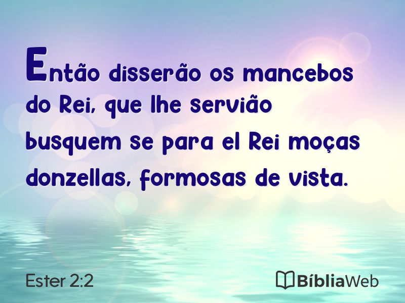 Ester 2:2 em imagem para compartilhar