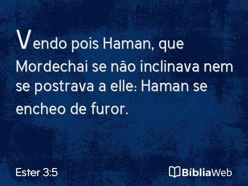 Ester 3:5 em imagem para compartilhar