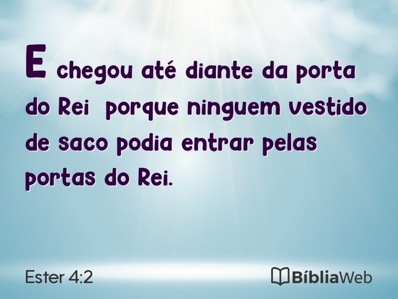 Ester 4:2 em imagem para compartilhar