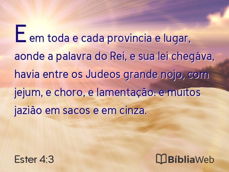 Ester 4:3 em imagem para compartilhar