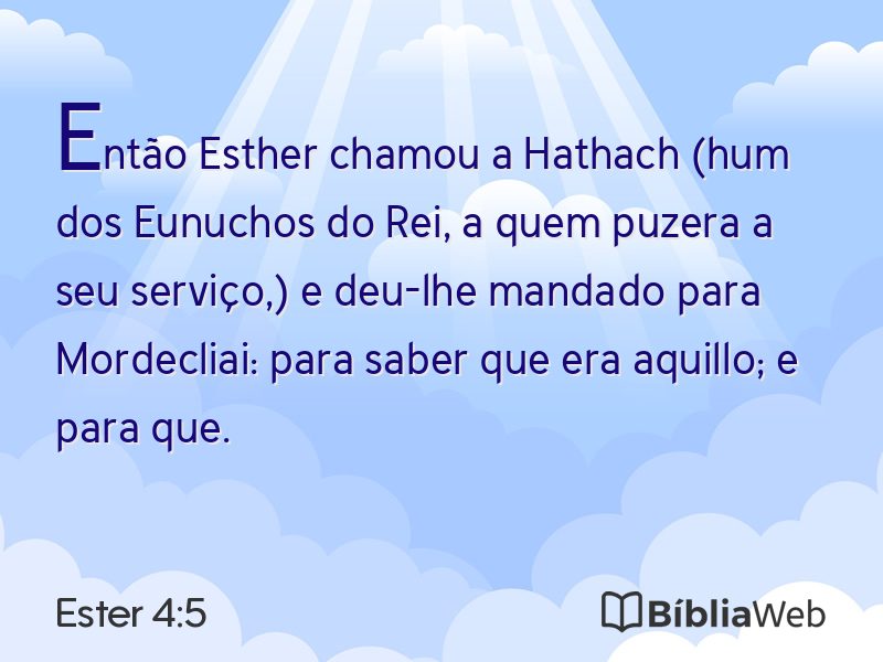 Ester 4:5 em imagem para compartilhar