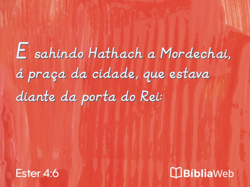 Ester 4:6 em imagem para compartilhar