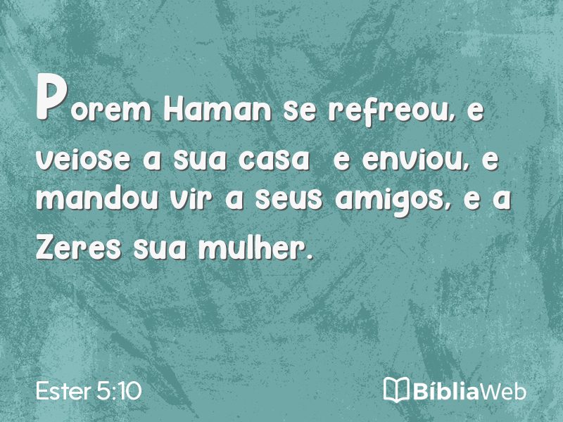 Ester 5:10 em imagem para compartilhar