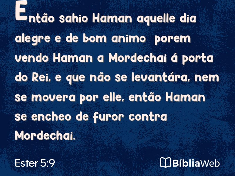 Ester 5:9 em imagem para compartilhar