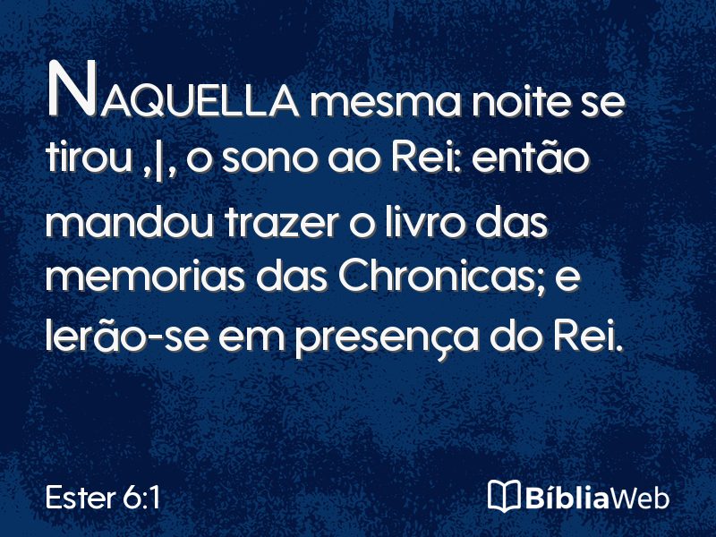 Ester 6:1 em imagem para compartilhar
