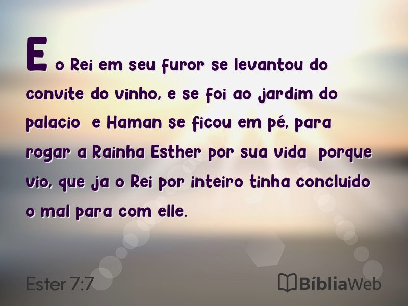 Ester 7:7 em imagem para compartilhar