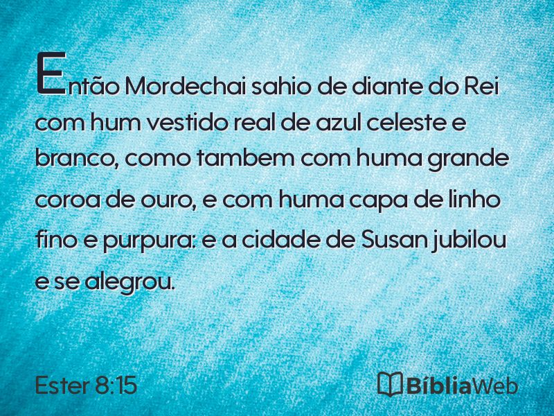 Ester 8:15 em imagem para compartilhar