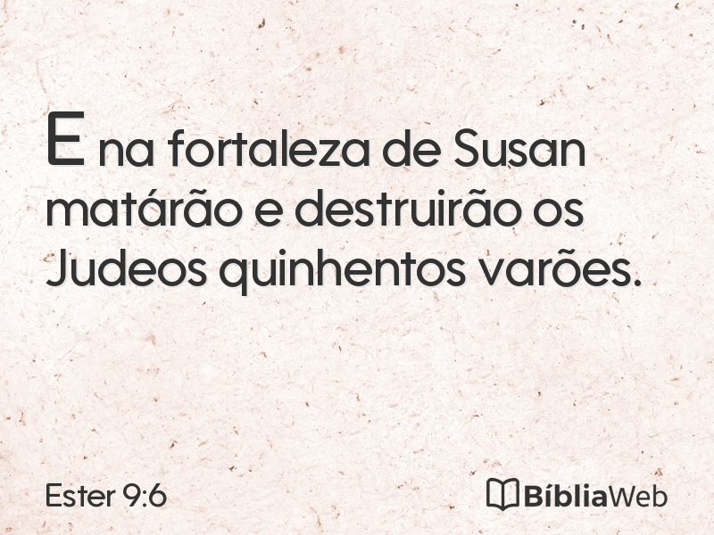Ester 9:6 em imagem para compartilhar