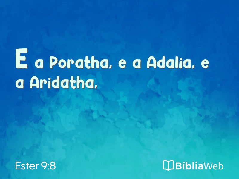 Ester 9:8 em imagem para compartilhar