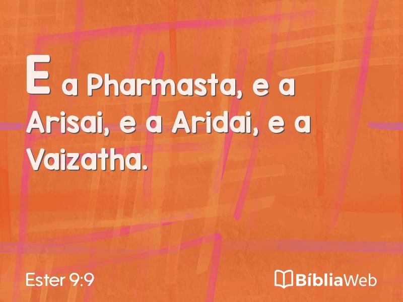 Ester 9:9 em imagem para compartilhar