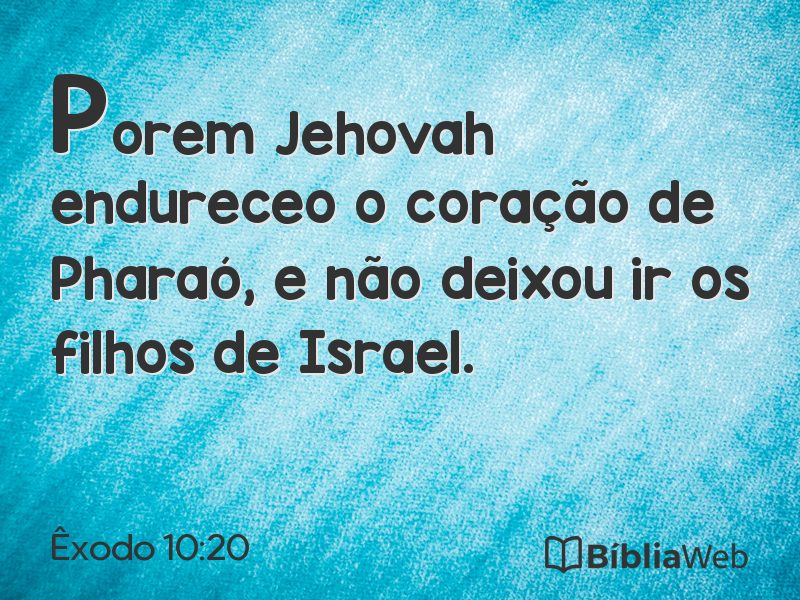 Êxodo 10:20 em imagem para compartilhar