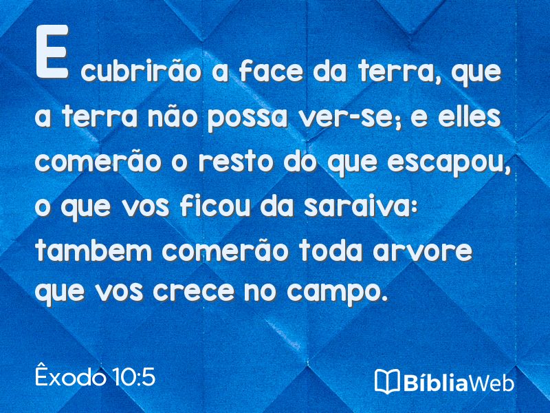 Êxodo 10:5 em imagem para compartilhar